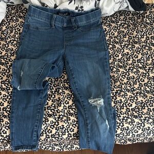 Judy Blue Dark Blue Distressed Skinny Jeans